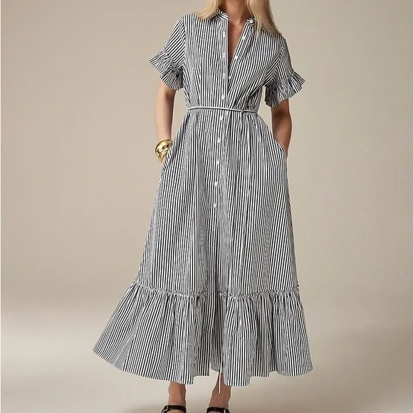 chinese dress ladies Leo Lin - Serafina Striped Maxi Dress